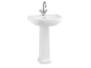 RIVIERA - 580mm D Shape Basin with Riviera Full Pedestal _ bathroom brands